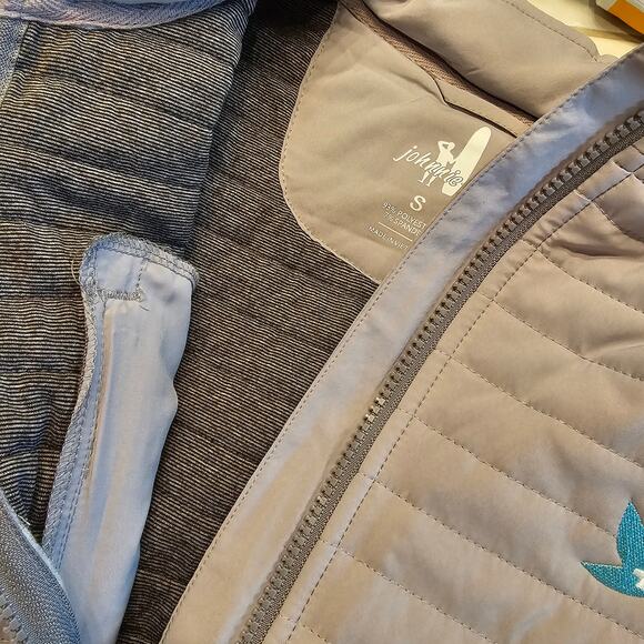 Johnnie-O Quilted Performance Vest Seal Lightweight Mens S Water Resistant - Picture 9 of 10